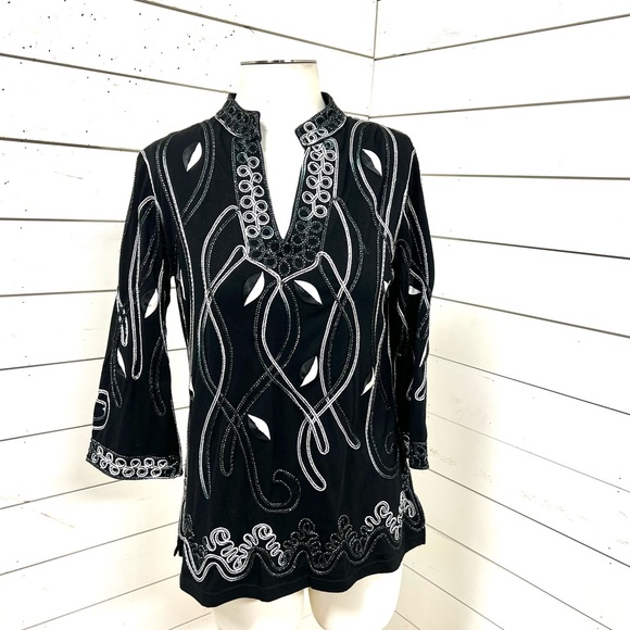 Objects d’art black top blouse - Picture 4 of 8